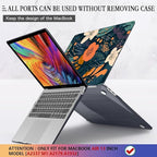 CISSOOK Compatible with MacBook Air 13 inch Case 2021 2020 2019 2018 Release M1 A2337 A2179 A1932, Plastic Flowers Hard Shell&Keyboard Cover&Screen Protector for MacBook Air 13" Case, Little Flower