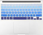 Allinside Blue Ombre Keyboard Cover Skin for MacBook Pro 13" 15" 17" (2015 or Older Version), MacBook Air 13" A1369/A1466, Older iMac Wireless Keyboard MC184LL/B