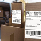 FungLam 4 Rolls 4x6 Direct Thermal Shipping Labels, 250 Labels Per Roll, 1" Core, Perforated, White Mailing Postage Shipping Label Compatible with Zebra 2844 ZP-450 ZP-500 ZP-505