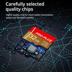 2 Pack TF Card 32GB with Adapter, High Speed Memory Card, UHS-I C10 A1 Memory TF Card for Tablet/Mobile Phone/Camera/Car Audio/Game Console (TF162 Red Gold 32GB)