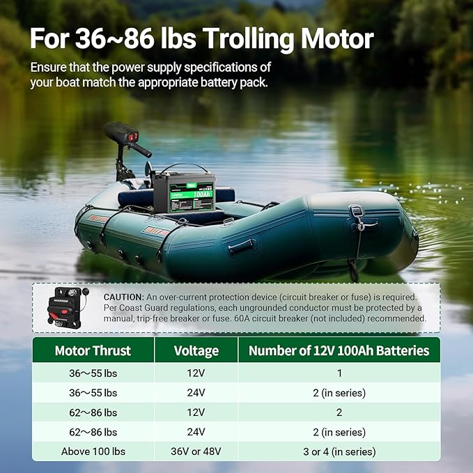 HQST 12 Volt 100Ah Lithium Iron Phosphate Battery with LED Meter,LiFePO4 Battery,10 Year Lifetime,Low & High Temp Protection,Supports in Series and Parallel,for RVs,Trolling Motors,Boats,Marine-2 Pack