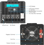 Power Inverter 5000 watt 12v to 110v /120V Inverter for car Vehicles Truck Camping Solar Panel Power Converter Adapter with Clamps and Remote Inverter 5000W