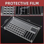 YIMAGUJRX RUNJRX 32 Switch Station, Acrylic Lube Kit for Custom Gaming Keyboard (10Pcs)