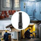 4 Pcs Waterproof Cable Gland,PG21(NPT 3/4) Thread(12.5-18mm),waterproof wire grommet Strain Relief Cord Connectors,Suitable for Various Electrical Installations ，Made of PA66 Material,
