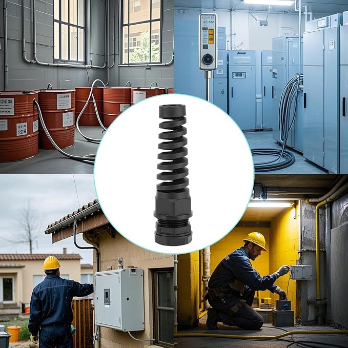 36 Pcs Waterproof Cable Gland,PG13.5(NPT 1/2) Thread(6-12mm), Suitable for Various,waterproof wire grommet Strain Relief Cord Connectors,Suitable for Various Electrical Installations"
