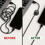 8 Pack Magnetic Cable Clips for Desk, Strong Adhesive Cord Organizer for Cable Management, Reusable Cord Management to Keep Wires Neat for Home, Office, Car & Nightstand