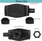 iPhone Mount for Desk/Table/Rod/Kitchen Cabinet,360°Adjustable Aluminum Alloy Phone Stand,Clip Holder Compatible with 3.5~7.5" iPhone/Nexus/HTC/Huawei/Smartphone