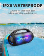 Tronsmart Bang SE Portable Bluetooth Speaker, Colorful LED and 40W Wireless Stereo to Infuse Your Party, Ultra Lightweight Portable Design and IPX6 Waterproof, Suitable for Party/Outdoor/Travel