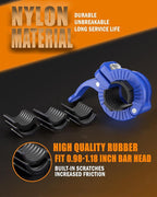 MAXRICH Barbell Clamp 1 inch Multiple Sizes & Adjustable Weight Clips for Quick Release Barbell Collars