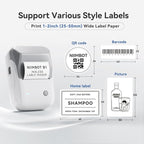 NIIMBOT B1 Label Maker Machine with Tape, Thermal Label Printer Easy to Use for Office, Home, Business, 2 Inch Label Maker with 2'' x1.18'' Labels-230pcs/Roll