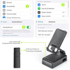 Cell Phone Stand with Bluetooth Speaker and Remote Control(Video Control/Camera Control),Birthday Gift, Portable Bluetooth Speaker for Home and Outdoors, All Day Playtime, Compatible with iOS/Android