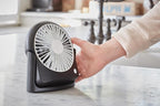 Treva 5 Inch Rechargeable Powered Clip Fan 3 Speed Slim and Portable Indoor and Outdoor Cooling Multi-Directional
