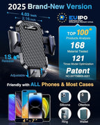[2025 True Military-Grade] Car Phone Holder VANMASS [Upgraded Strongest Suction & Clip] Cell Phone Mount for Dashboard Windshield Vent,Truck Cradle Stand for iPhone 16 Pro Max 15 14 13 Samsung Android