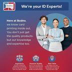 Bodno Magicard Pronto ID Card Printer & Complete Supplies Package ID Software and Camera - Bronze Edition