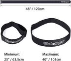 Extra Large 4 Pack 2 x 48 Inches Hook and Loop Strap, Reusable Fastening Cable Tie Down Straps by Wisdompro - Reusable, Durable Functional Cinch Cable Straps for Your Home, Office, Workspace