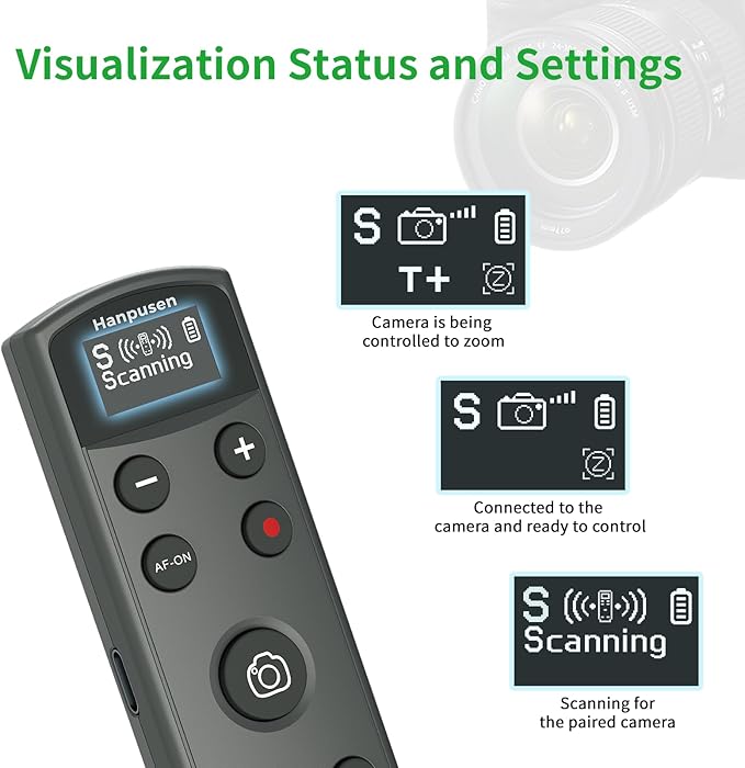 for Sony Camera Rechargeable Remote Control Wireless Shutter Release Compatible with A7C,A7III,ZV-1,ZV-E10,ZV-1 II,A6100,A6400,A6700,A7IV,RX100 VII,A9,A9 II,DSC-RX0 II,DSC-RX100 VII,Replace RMT-P1BT