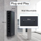 SODOLA 8 Port Gigabit Ethernet Switch|Desktop/Wall-Mount|Plug & Play| Fanless |Metal Housing|Fanless Design|Desktop Ethernet Splitter|Quiet Unmanaged Network Switch