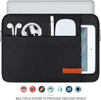 Lacdo 14 Inch Laptop Sleeve Case Computer Bag for HP Lenovo Dell ASUS Acer Chromebook 14 / HP Stream 14 / Dell Inspiron 14 / Lenovo IdeaPad 14 / Acer Spin 3 / ASUS ZenBook 14, Water-Resistant, Black