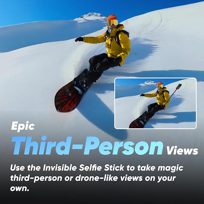 Insta360 X3 Action Bundle-Waterproof 360 Action Camera with 1/2" 48MP Sensors, 5.7K 360 Active HDR Video, 72MP 360 Photo, 4K Single-Lens, 60fps Me Mode, Stabilization, 2.29" Touchscreen, AI Editing