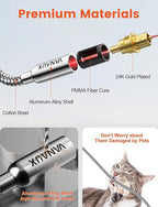 VANAUX Digital Optical Audio Cable 15FT (24K Gold Plated Connectors, Aluminum Alloy Shell,Braided Jacket) S/PDIF Toslink Cable Fiber Optic Cable for Home Theater, Soundbars, Gaming Consoles