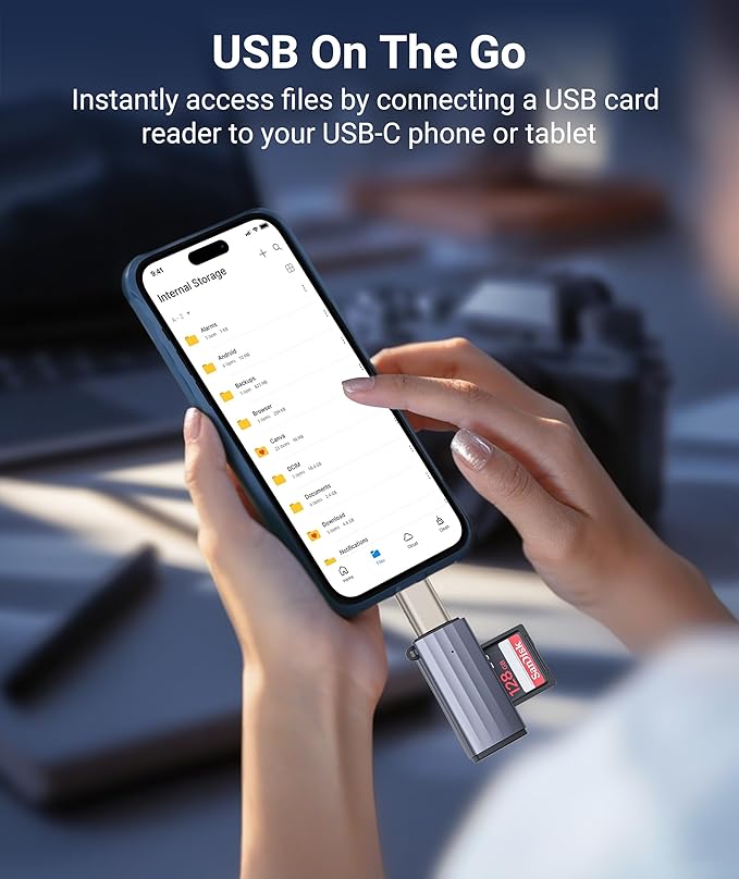 Syntech USB C to USB Adapter Pack of 2 USB C Male to USB3 Female Adapter Compatible with iPhone 16 Pro Max MacBook Pro Air 2023 iMac iPad mini Pro, Other Type C or Thunderbolt 4/3 Devices, Starlight