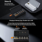 comica Vimo Q Four-Channel Mini Wireless Lavalier Microphone System with 4 Transmitters and 1 Receiver-White