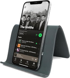 Folden Airplane Phone Holder, Flexible Tablet and Cell Phone Holder, Folding Cellphone Stand for Desk, Bed, Office, Treadmill - Airplane Accessories Long Flight Travel - Plane Essentials (Silicone)