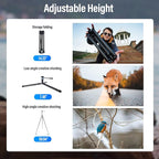 SIRUI Carbon Fiber Tripod Lightweight 2lbs with Panoramic Fluid Head, 59.8” Compact Camera Tripod Quick Release Leg Setup, Reversible Center Column, Reverse Folding Legs, Max Load 11lbs - Traveler X