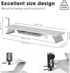 Fenge Dual Monitor Stand, 42.5 Inch Monitor Riser for Desk, Wood Desk Shelf for 2 Monitors, 2 Tier Monitor Shelf with Headphone Stand & Phone Holder