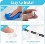 100PCS Adhesive Cable Clips, Wire Holder Organizer, Cord Management, Cable Staples, Christmas String Lights, White, Small