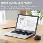 ELECOM Left Hand Wireless Ergonomic Mouse, 2.4GHz with Mini USB Receiver, Silent Click, 2000DPI, 5 Buttons, Optical Sensor, Compatible with PC, Mac, Laptop, EX-G, Msize Black (M-XGM31DBSKBK)