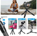 SIRUI Carbon Fiber Travel Tripod with 360° B-00K Arca-Swiss Ballhead, Mini Desktop Tripod for Mirrorless Cameras, Folded Height 12.1", Max Height 16.6″