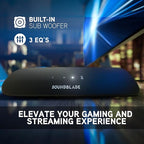 BlueAnt Soundblade Under Monitor Soundbar, Powerful 120 watt, 2.1 Channel USB-C, Bluetooth 5.3 Desktop Speaker for PC, Mac for Streaming Content, Music and Gaming. (Pink)