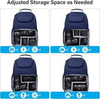 MOSISO Camera Sling Bag, DSLR/SLR/Mirrorless Camera Case Crossbody Photography Backpack with Tripod Holder&Removable Modular Inserts&PU Handle Compatible with Canon/Nikon/Sony, Navy Blue
