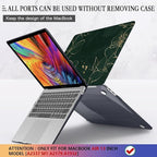 CISSOOK Case for MacBook Air 13 inch 2021 M1 A2337 A2179 A1932, Hard Shell Case+ Keyboard Cover+ Screen Protector for New MacBook Air 13 with Retina Display and Touch ID 2022-2018, Elegant Gold Lotus