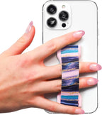 LoveHandle PRO Premium Phone Grip - Silicone Phone Strap - Magnetic Phone Mount and Kickstand for Smartphone and Tablet - Seashore Silicone