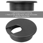 2" White Plastic Desk Grommet, HNBun 20 Pack Cable Wire Grommet Tidy Cable Hole Cover Organizers, Desk Cord Cable Hole Cover Grommet for Hide Office Desk Cords and Cables (50mm Mounting Hole Diameter)