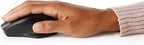Amazon Basics Computer Mouse Wireless, Ergonomic, 2.4 GHz Optical, DPI Adjustable, Compatible With PC, Mac, Laptop, Black