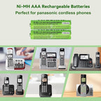 4 Pack NI-MH AAA Rechargeable Battery for Panasonic, 1.2V 1100mah AAA Rechargeable Batteries for Panasonic Cordless Phones Handset, Remote Controls, Electronics
