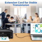 USB Extender Cord 10FT(2 Pack), USB 3.0 Extension Cable, USB A Male to Female, Compatible for USB Flash Drive, Hard Drive, Card Reader, Webcam, Printer, Keyboard, Mouse, Playstation, Xbox, VR Headset