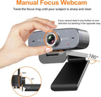 Angetube 1080P Web Camera for Computer HD Webcam with Microphone - USB PC Camera with 90-Degree Wide Angle, Plug and Play for Zoom | Skype | Teams | Streaming | Video Calling
