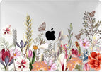 Batianda Case for MacBook Air 13 Inch M1 2020 2019 2018 Release Model A2337 A2179 A1932 with Retina & Touch ID, Clear Hard Shell Cover with Keyboard Cover & Screen Protector,Flower and Butterfly