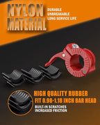 MAXRICH Barbell Clamp 1 inch Multiple Sizes & Adjustable Weight Clips for Quick Release Barbell Collars