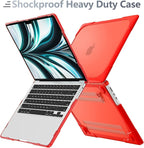 Batianda for New MacBook Air 13.6 inch Case 2025 M4 2024 2022 Release Model A3240 A2681(M2) A3113(M3), Heavy Duty Shockproof Protective Hard Shell with Fold Kickstand & Keyboard Cover, Red