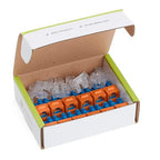 trueCABLE Cat6A Keystone Jack, Unshielded (UTP), 90 Degree Punch-Down, PoE++ (4PPoE), UL Listed, ETL Verified, ANSI/TIA Certified, Modular RJ45 Female, Orange, 12 Pack