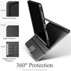 auaua Case for iPad (A16) 11th Generation 11 Inch 2025, iPad 10th Generation 10.9 Inch 2022, with Pencil Holder, Auto Sleep/Wake, Adjustable Stand, PU Leather (Grey)