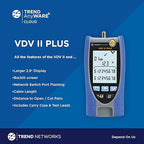 TREND Networks | R158008 | VDV II Plus | Cloud Connected | Voice, Data and Video Cable Verifier | Copper Cable Tester | Advanced Wiremap & Troubleshooting Tool