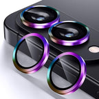Korecase for Galaxy S25 Edge Camera Lens Protector, 9H Tempered Glass Anti Scratch Camera Screen Protector Shockproof Film Shcokproof Metal Ring Lens Protecor for Samsung S25 Edge,Colorful