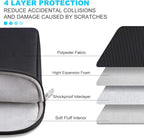 Lacdo 16 Inch Laptop Sleeve Case for 16 Inch HP Lenovo ASUS Acer Dell Laptop/HP Pavilion Envy 16 / Lenovo ThinkPad IdeaPad 16 / Acer Swift 16 / ASUS Vivobook 16 / Dell Inspiron 16 Computer Bag,Black