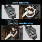 AODELAN Remote Control Camcorder Wireless Zoom Controller with LANC or 2.5mm Remote Jack for Sony and Canon, Zoom Focus IRIS Recording Playback Compatible with Canon XA50 XA55 XF405 G70 G60 /Sony NX8